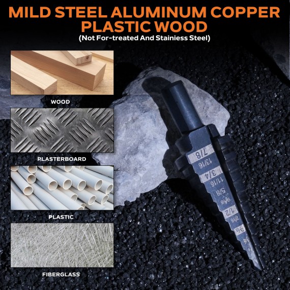 Hss Step Drill Bits/Inch