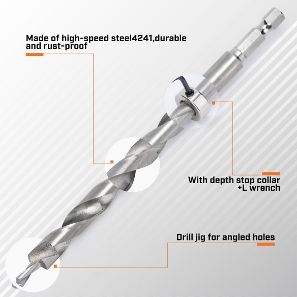 Punta per foro tascabile hss di alta qualità | KSEIBI