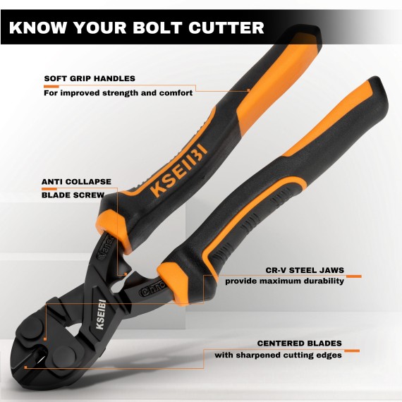 Top Quality High Leverage Bolt Cutter/ProGrip for Heavy-Duty Jobs | KSEIBI