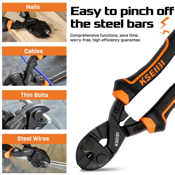 Top Quality High Leverage Bolt Cutter/ProGrip for Heavy-Duty Jobs | KSEIBI