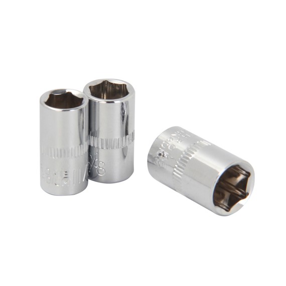 Chei tubulare hexagonale și clichet 1/4", Set de 12 buc. pentru mecanici | KSEIBI