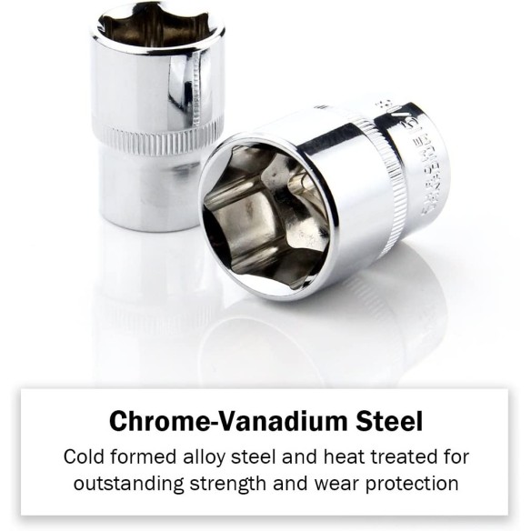 Chei Tubulare Hexagonale și Clichet 1/2", Set 22 buc. | KSEIBI