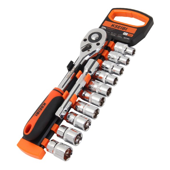 High-Quality Hexagon Socket And Ratchet Set for 1/2" Drive | KSEIBI