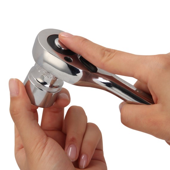 Conjunto de Soquetes Sextavados e Catraca 1/2" (12 Peças) para trabalhos profissionais | KSEIBI