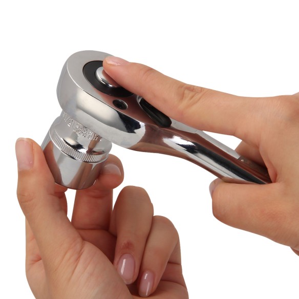 Conjunto de Soquetes Sextavados e Catraca 1/2" (12 Peças) para trabalhos profissionais | KSEIBI