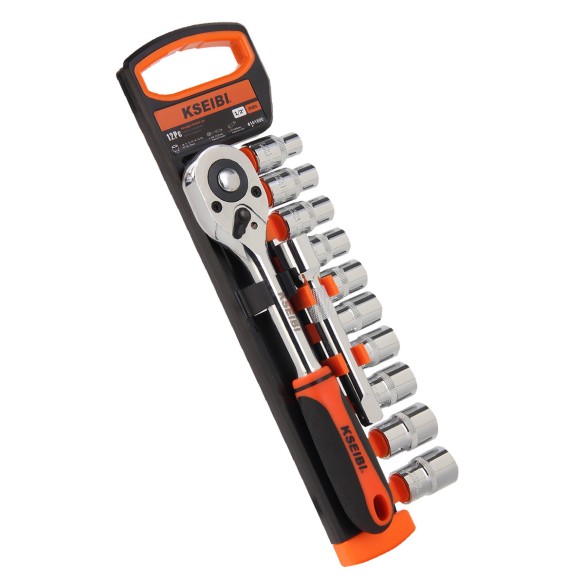 Set bussole esagonali e cricchetto 1/2" di alta qualità | KSEIBI