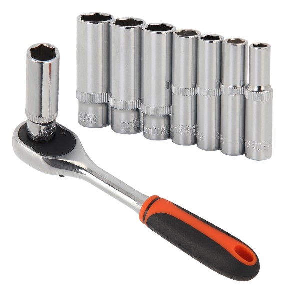 Bussola esagonale profonda 1/4" di alta qualità | KSEIBI