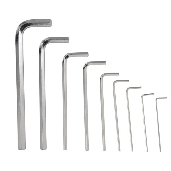 High-Quality Hex Key Wrench Set Long 9-Pc. Metric for Precision Jobs | KSEIBI