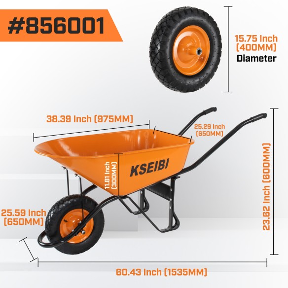 "Get the Best Heavy Duty Wheel Barrow for Your Outdoor Projects | KSEIBI"