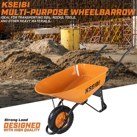 "Get the Best Heavy Duty Wheel Barrow for Your Outdoor Projects | KSEIBI"