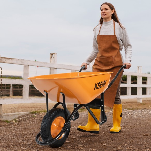 "Get the Best Heavy Duty Wheel Barrow for Your Outdoor Projects | KSEIBI"