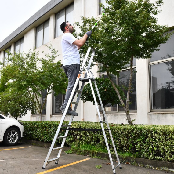 Haushaltsleiter Aluminium Stufenleiter – Leicht &amp; Stabil | KSEIBI