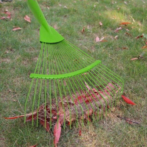 Hochwertiger Stahl Laubbesen für Gartenarbeiten | KSEIBI