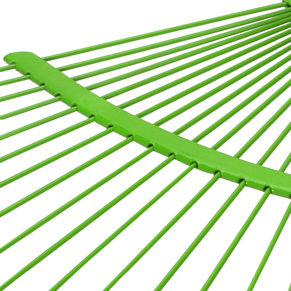 Ancinho de folhas de aço reto para jardim - Prático e durável | KSEIBI