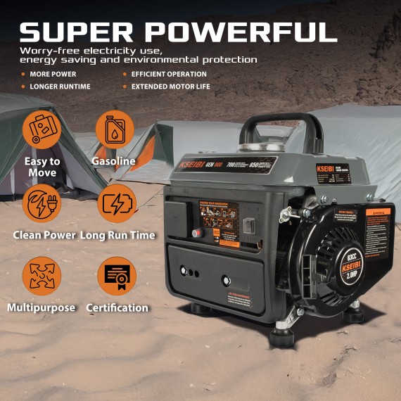 Power up Anywhere with the GEN 900 Gasoline-Powered Portable Generator | KSEIBI