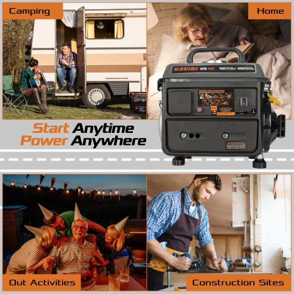 "Power up Anywhere with the GEN 900 Gasoline-Powered Portable Generator | KSEIBI"