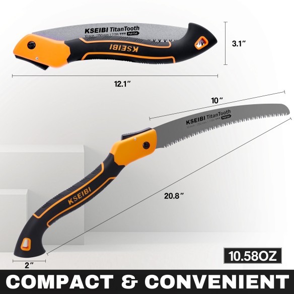 "Premium Folding Saw Original Orange for Outdoor Enthusiasts | KSEIBI"