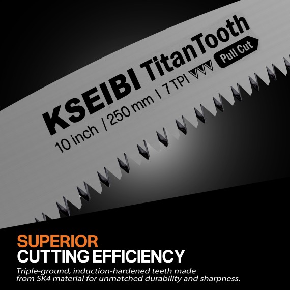 Premium Folding Saw Original Orange for Outdoor Enthusiasts | KSEIBI