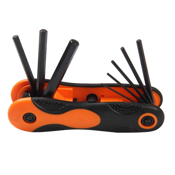 Ensemble de clés allen pliables 8-en-1/ProGrip pour tous vos besoins de bricolage | KSEIBI