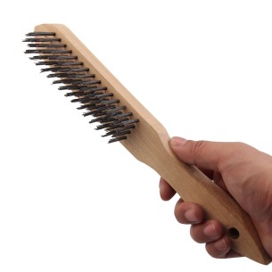 Spazzola manuale europea in acciaio 4x16 resistente | KSEIBI 2