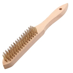 Brosse à main européenne revêtue de laiton 4x16