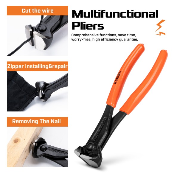 Alicate De Corte Frontal/Pvc de alta qualidade para trabalhos profissionais | KSEIBI