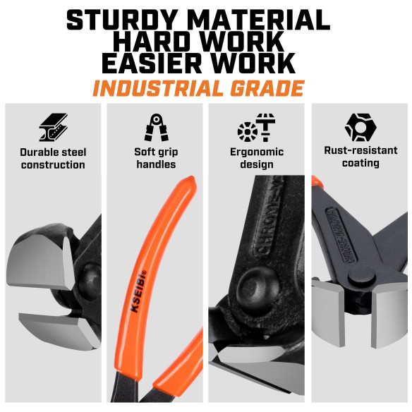 高品質なエンドニッパー/PVCグリップ | KSEIBI