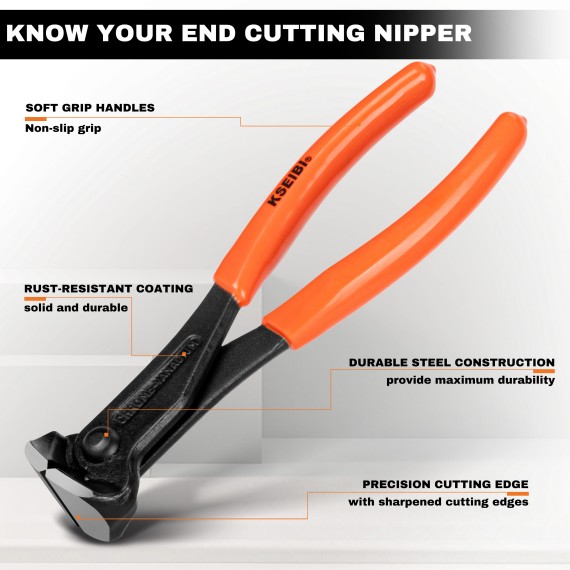 High-Quality End Cutting Nipper/PVC for Precise Results | KSEIBI
