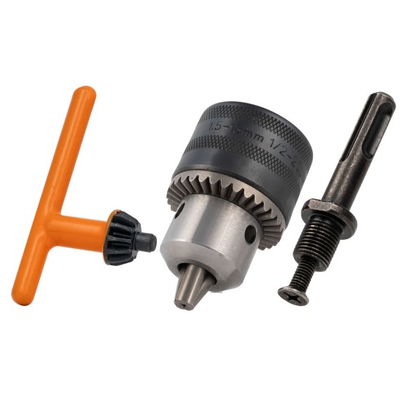 Hochwertiges Bohrfutter mit Schlüssel &amp; Adapter 1.5–13 mm (1/2–20) | KSEIBI