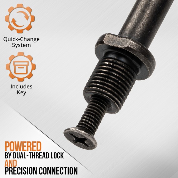 High-Quality Drill Chuck Set with Key and Adapter | KSEIBI