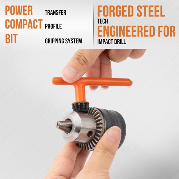 Mandril de Furadeira: Chave e Adaptador 1.5–13mm | KSEIBI