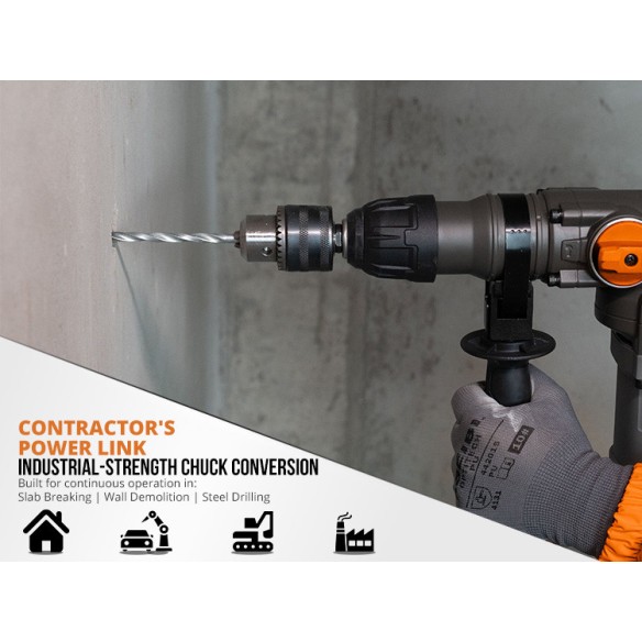 Mandril para taladro con llave y adaptador 1.5-13mm 1/2-20 | KSEIBI