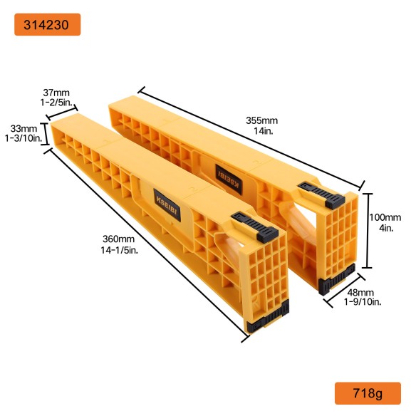 "Направляющая для установки ящиков: набор 2 штук для легкой установки | KSEIBI"