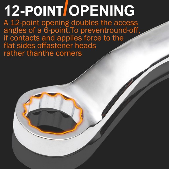 "Premium Double Ring Wrench Set with 8-Piece Rack for Efficient Tool Storage | KSEIBI"