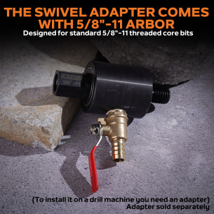 Adaptor de rotire a apei pentru nucleul umed cu diamant 1-1/4"-7 pentru lucrări eficiente | KSEIBI 2