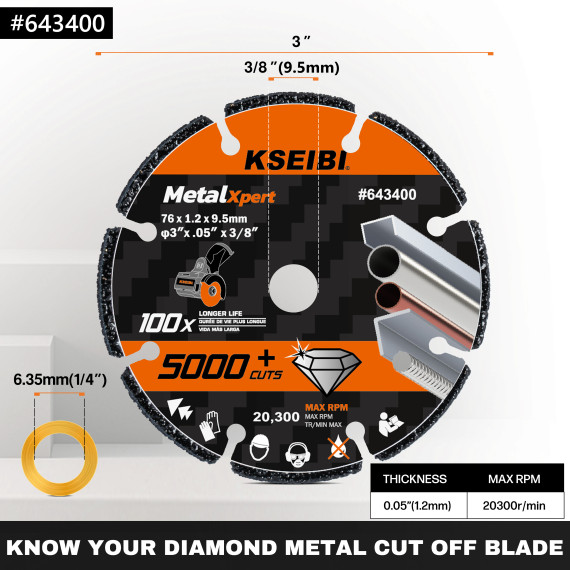 Disco de corte para metal diamantado de alta calidad | KSEIBI