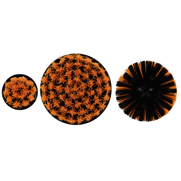 Bohrmaschinen-Reinigungsbürsten 1/4" Sechskantaufnahme 3er-Set | KSEIBI