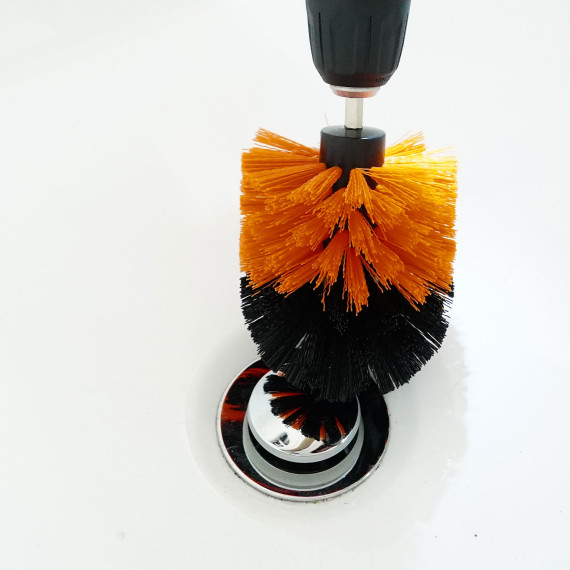 Drill Cleaning Brush 1/4" Hex Shank 3-Piece Set | KSEIBI