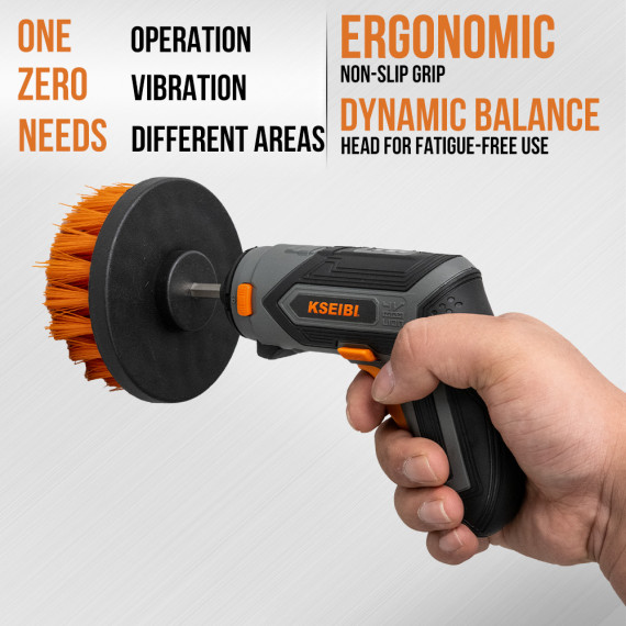 Βουρτσάκια καθαρισμού 1/4" εξάγωνος άξονας σετ 3 τεμ. | KSEIBI