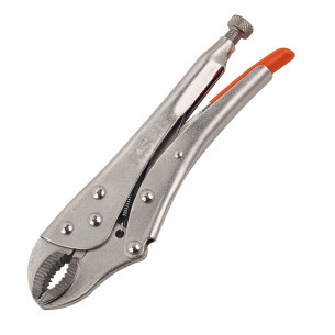 Curved Jaw Locking Plier With Wire Cutter