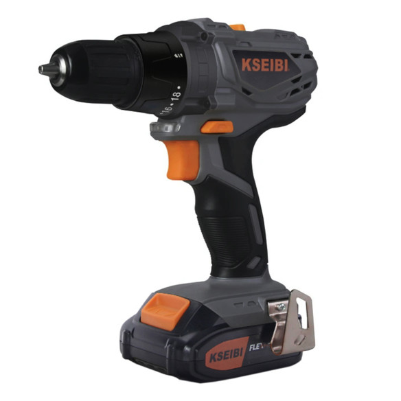 Powerful Cordless Drill Set with XL Battery | KSEIBI