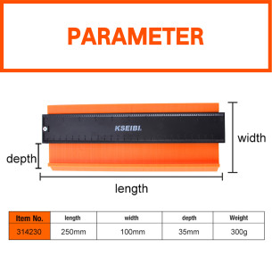 Accurate Contour Gauge for Precise Measurements | KSEIBI 2