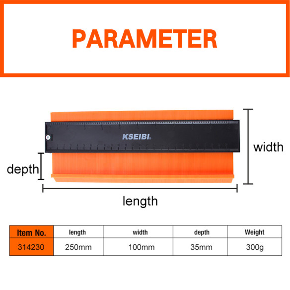Accurate Contour Gauge for Precise Measurements | KSEIBI