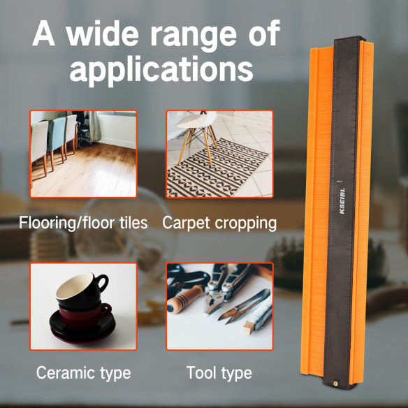 Medidor de contorno ajustable para carpintería | KSEIBI
