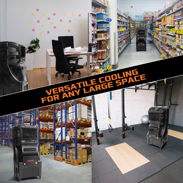 Răcitor de aer evaporativ KAC 35-70 M, 70 L, 350 W | KSEIBI