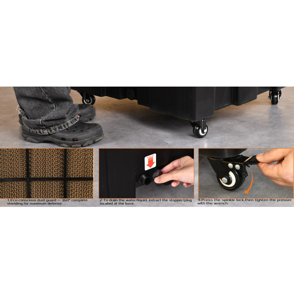 Enfriador de aire KAC 35-70 M, 70 L, 350 W eficiente | KSEIBI