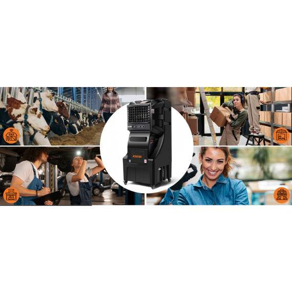 KAC 35-70 M Luftkühler 70 l 350 W Mobiler Verdunstungskühler | KSEIBI
