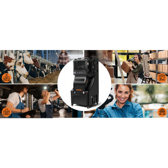 KAC 35-70 M Luftkühler 70 l 350 W Mobiler Verdunstungskühler | KSEIBI