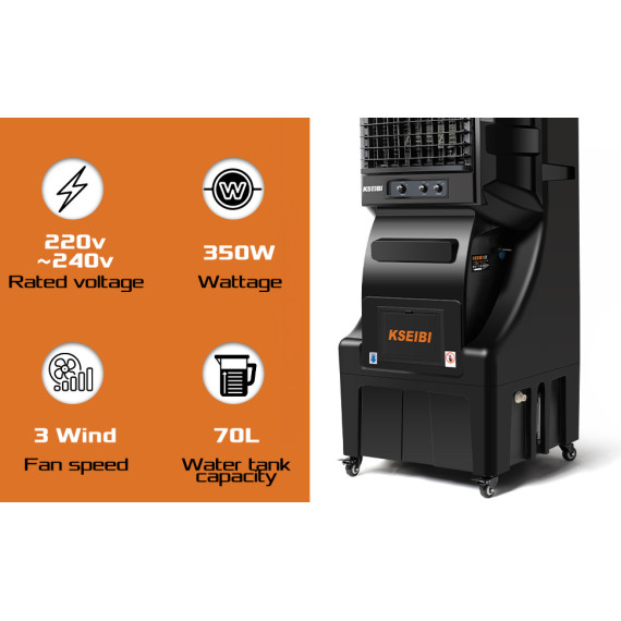 Raffrescatore evaporativo KAC 35-70 M 70L 350W | KSEIBI