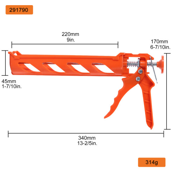 High-Quality Caulking Gun for Precise Application and Smooth Finishing | KSEIBI
